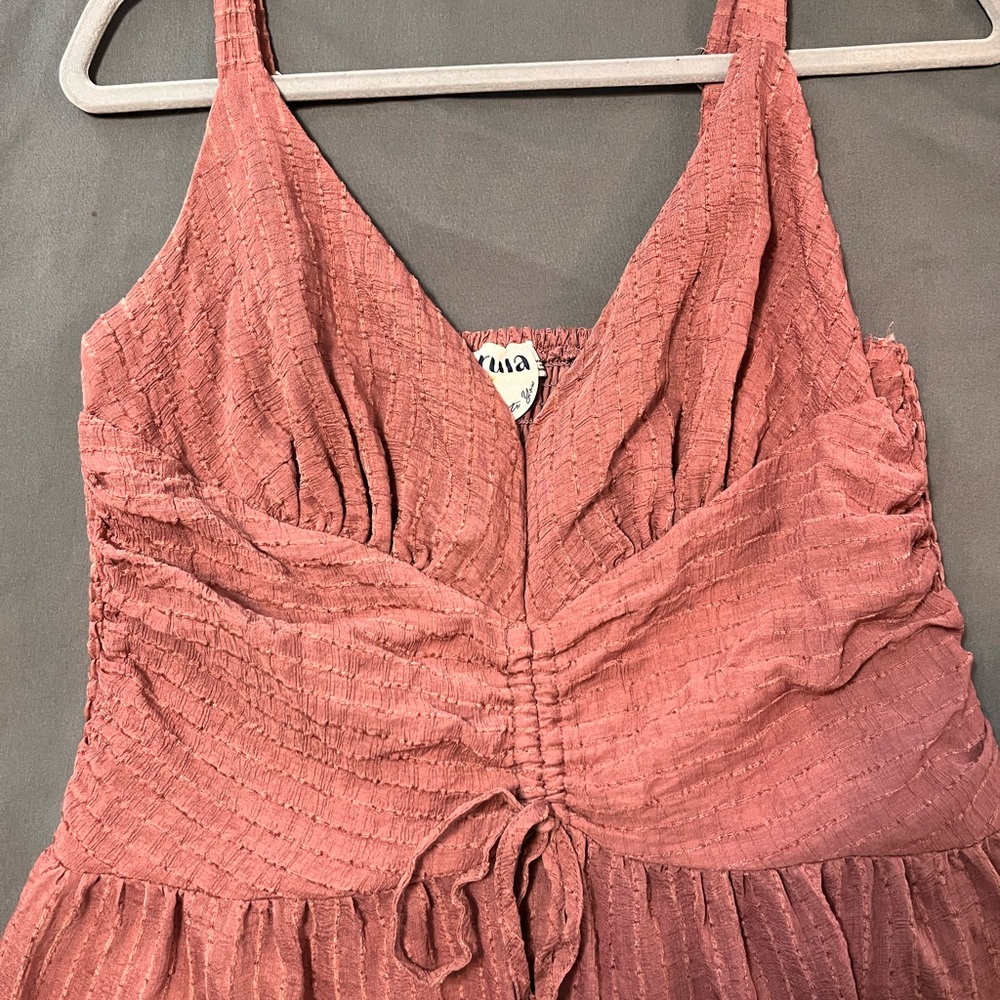 Ankle length rose dress